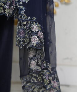 blue (embroidered luxury lawn set)